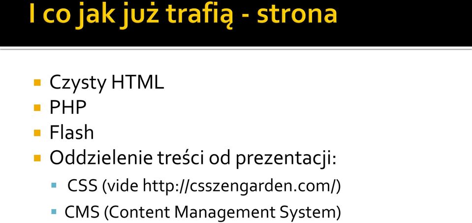 prezentacji: CSS (vide