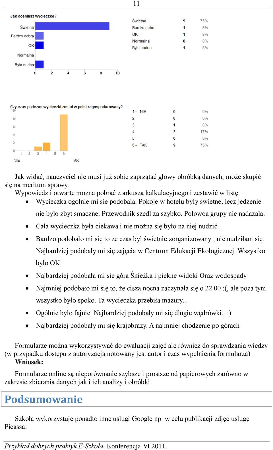 Przewodnik szedl za szybko. Polowoa grupy nie nadazala. Cała wycieczka była ciekawa i nie można się było na niej nudzić. Bardzo podobało mi się to że czas był świetnie zorganizowany, nie nudziłam się.
