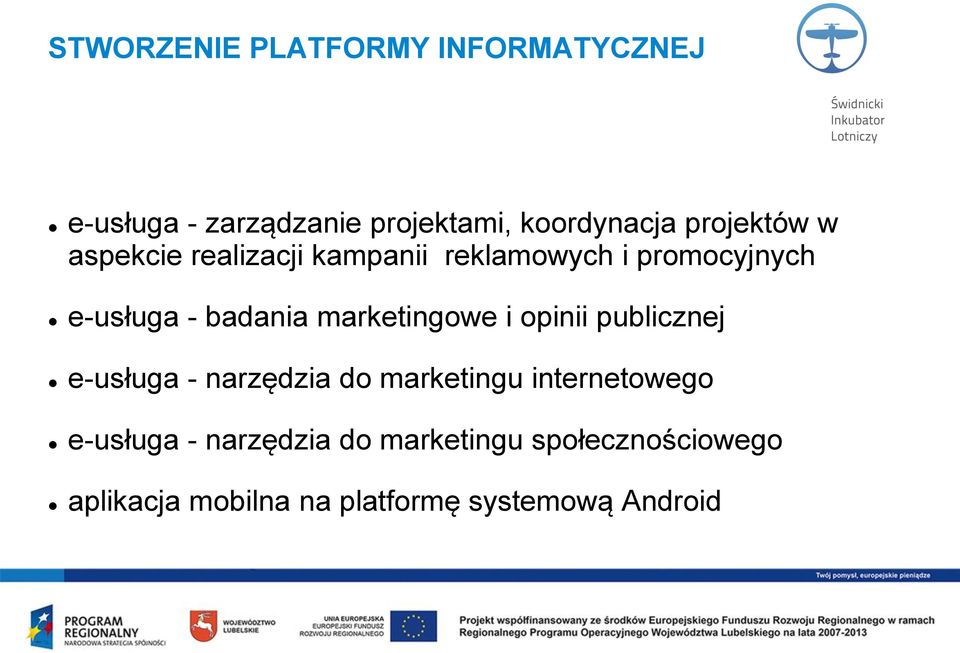 marketingowe i opinii publicznej e-usługa - narzędzia do marketingu internetowego