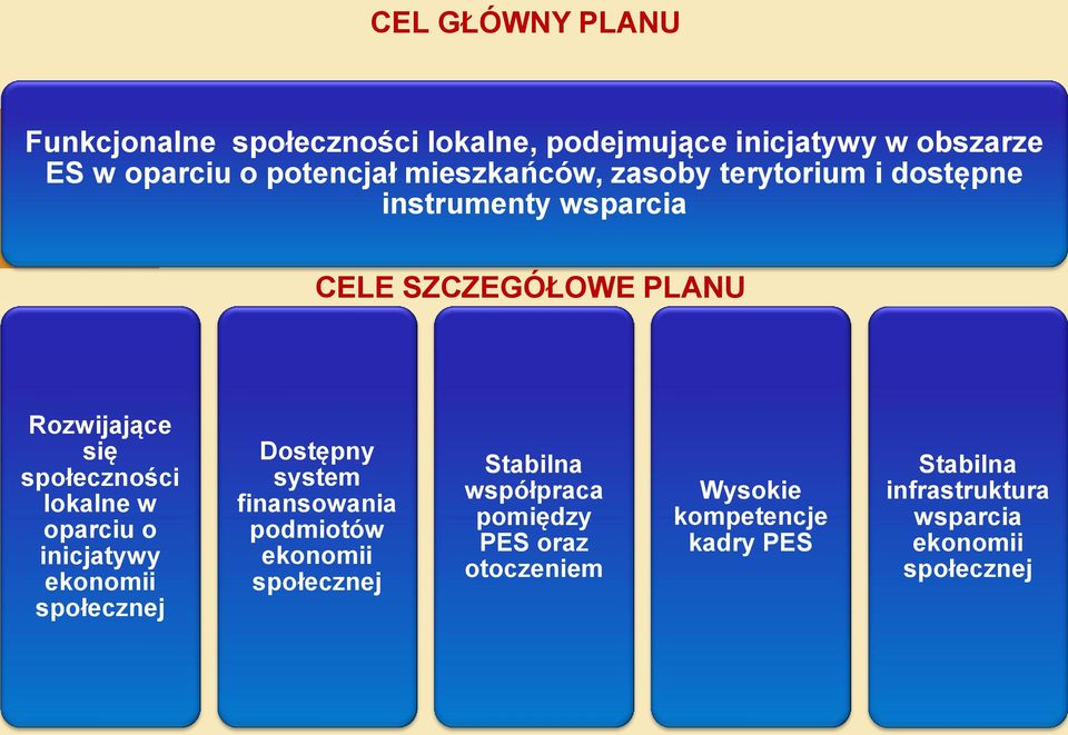 lokalne w oparciu o inicjatywy ekonomii społecznej Dostępny system finansowania podmiotów ekonomii społecznej