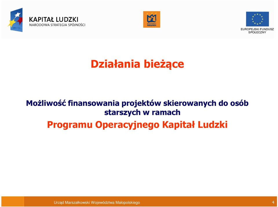 ramach Programu Operacyjnego Kapitał Ludzki