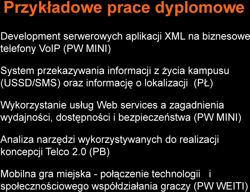 services a zagadnienia wydajności, dostępności i bezpieczeństwa (PW MINI) Analiza narzędzi wykorzystywanych do