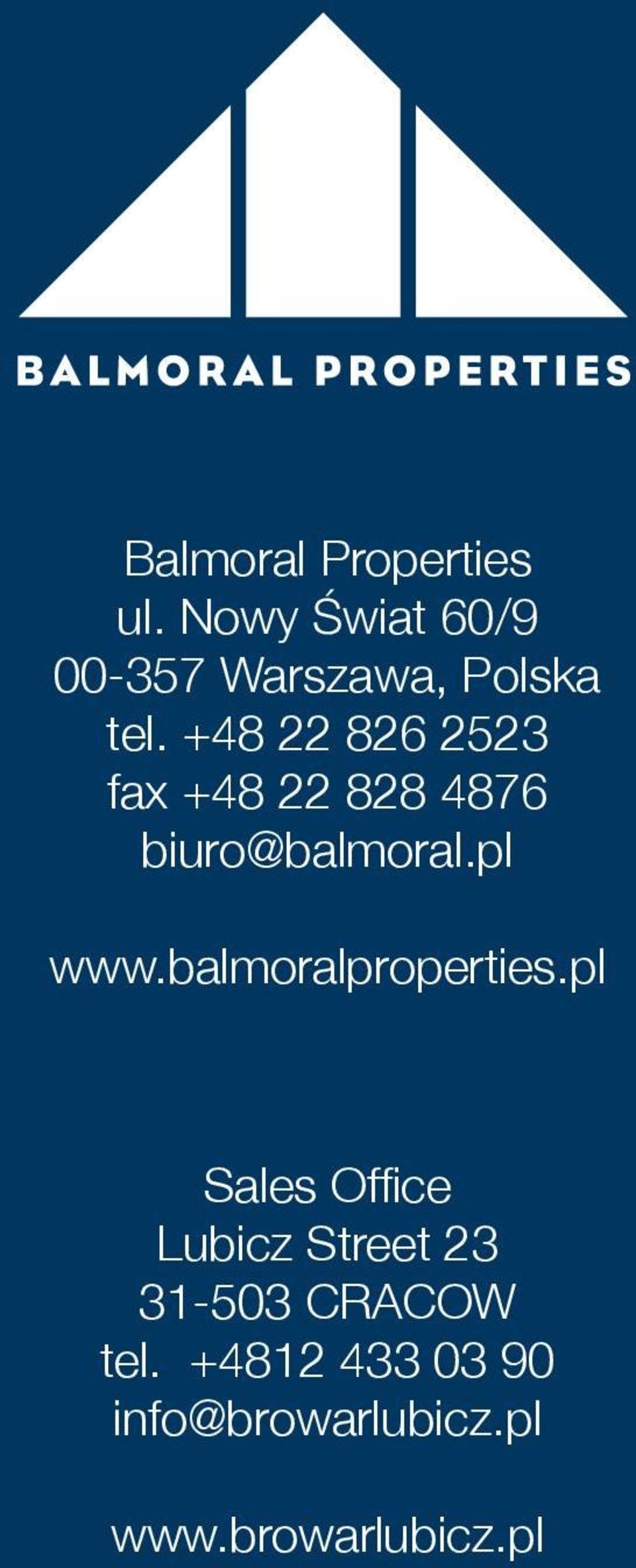 +48 86 53 fax +48 88 4876 biuro@balmoral.pl www.