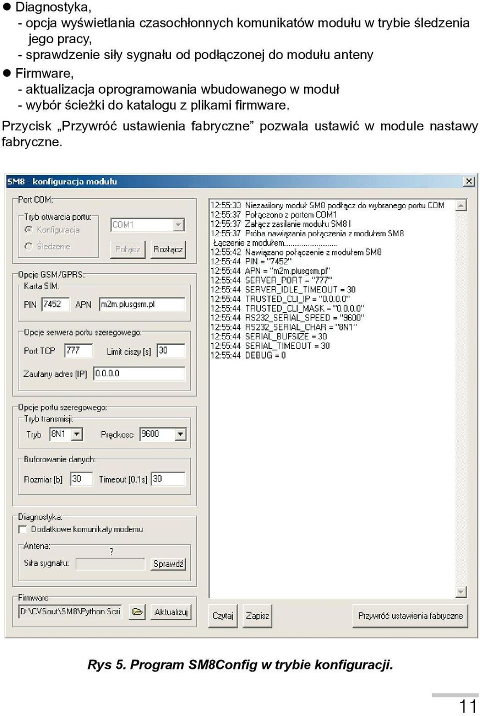 oprogramowania wbudowanego w modu³ - wybór ścieżki do katalogu z plikami firmware.