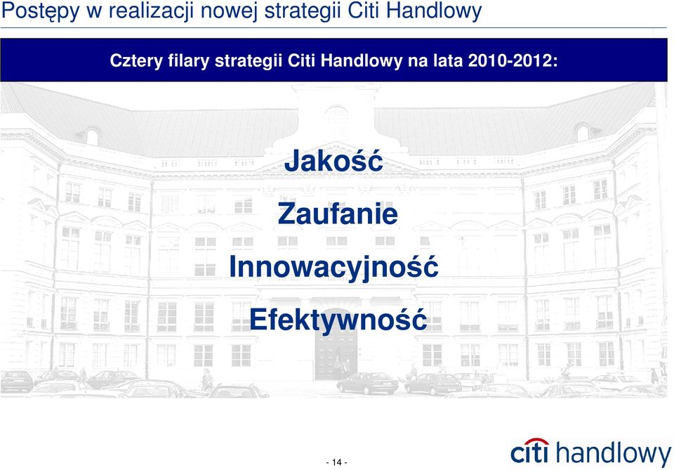 Citi Handlowy na lata 2010-2012: