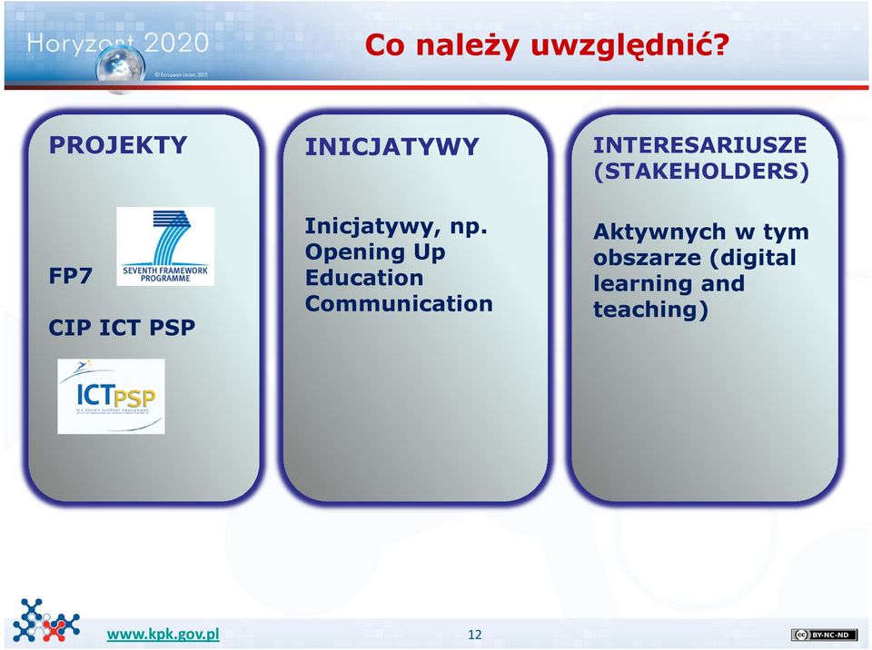 np. Opening Up Education Communication