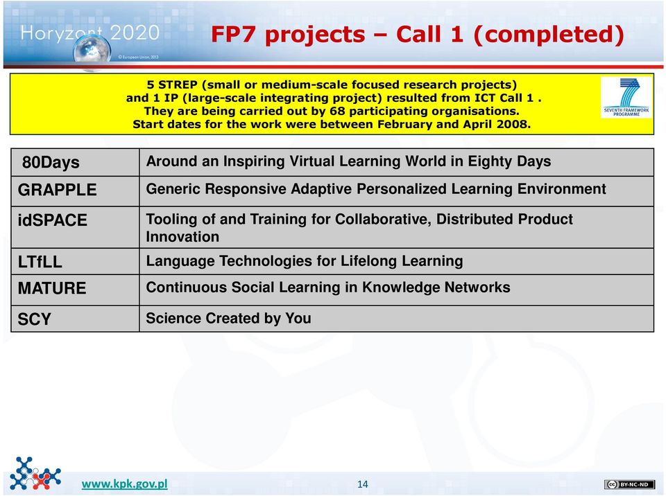 80Days GRAPPLE idspace LTfLL MATURE SCY Around an Inspiring Virtual Learning World in Eighty Days Generic Responsive Adaptive Personalized Learning