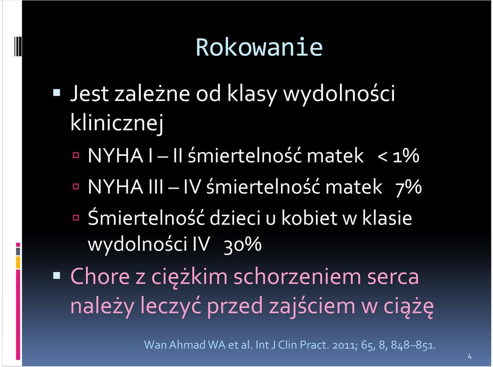 klasie wydolności IV 30% Chore z ciężkim schorzeniem serca należy leczyć