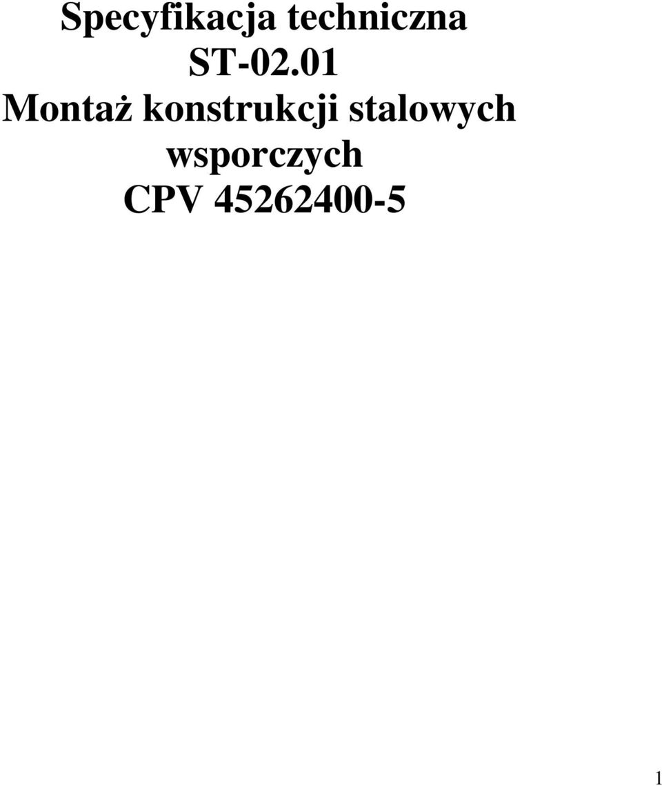 01 MontaŜ konstrukcji