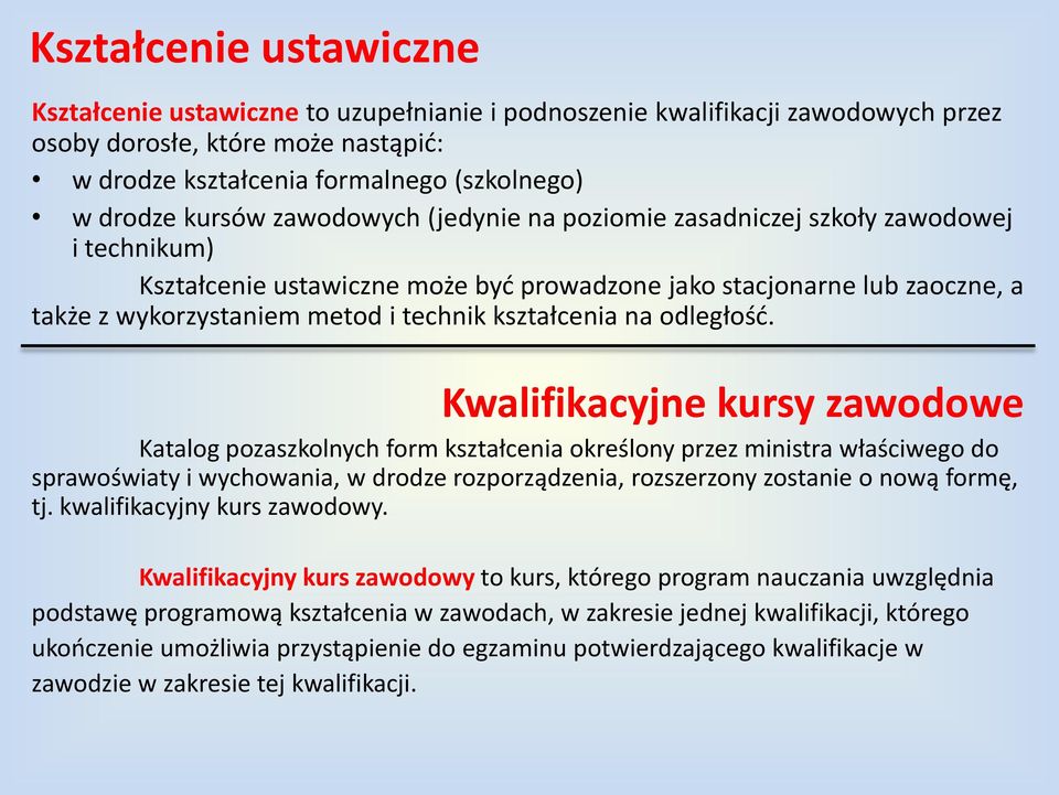 kształcenia na odległośd.