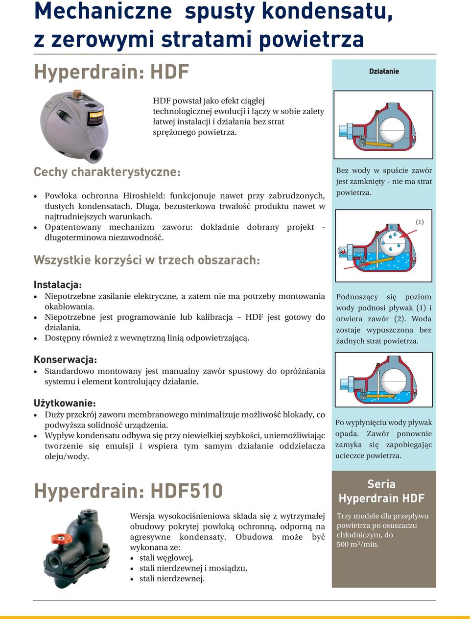 Długa, bezusterkowa trwałość produktu nawet w najtrudniejszych warunkach. Opatentowany mechanizm zaworu: dokładnie dobrany projekt - długoterminowa niezawodność.