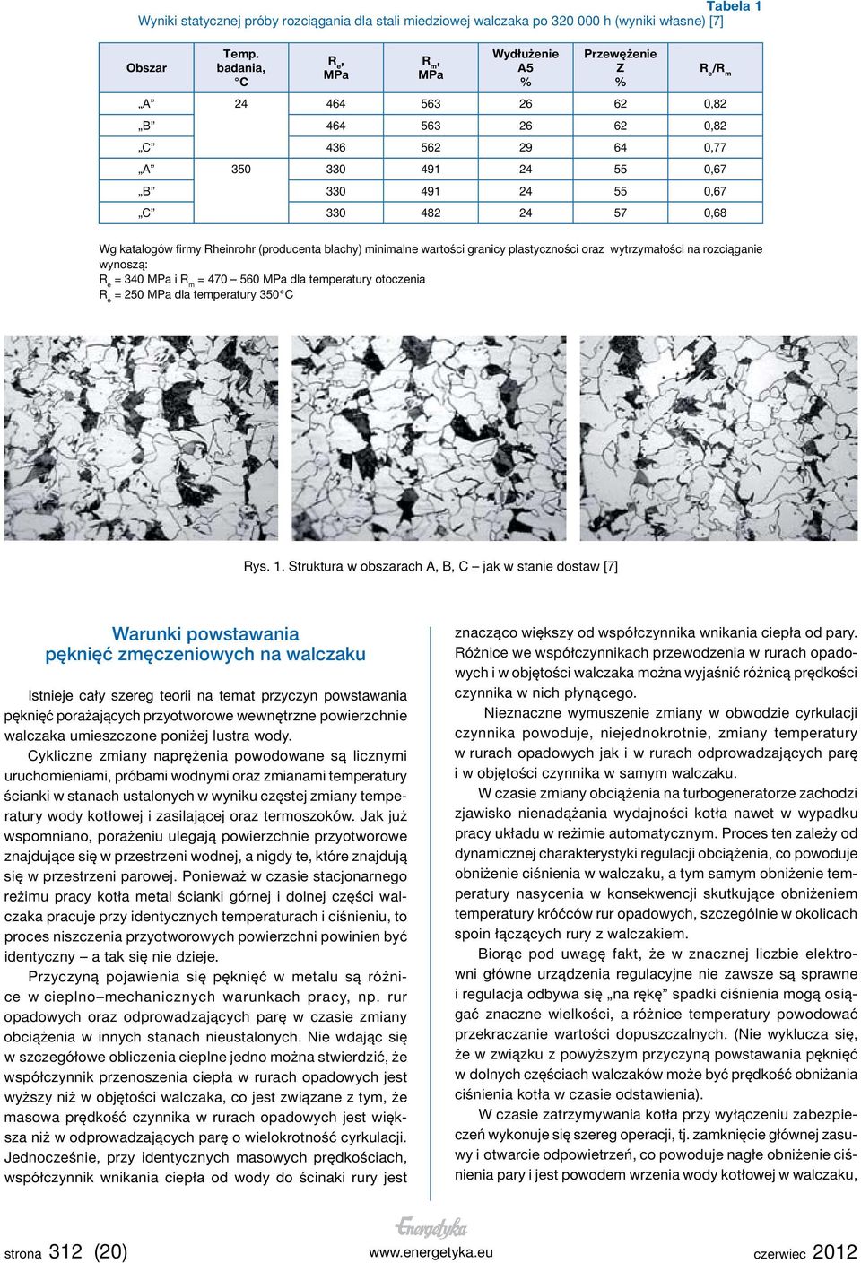 katalogów firmy Rheinrohr (producenta blachy) minimalne wartości granicy plastyczności oraz wytrzymałości na rozciąganie wynoszą: = 340 MPa i R m = 470 560 MPa dla temperatury otoczenia = 250 MPa dla