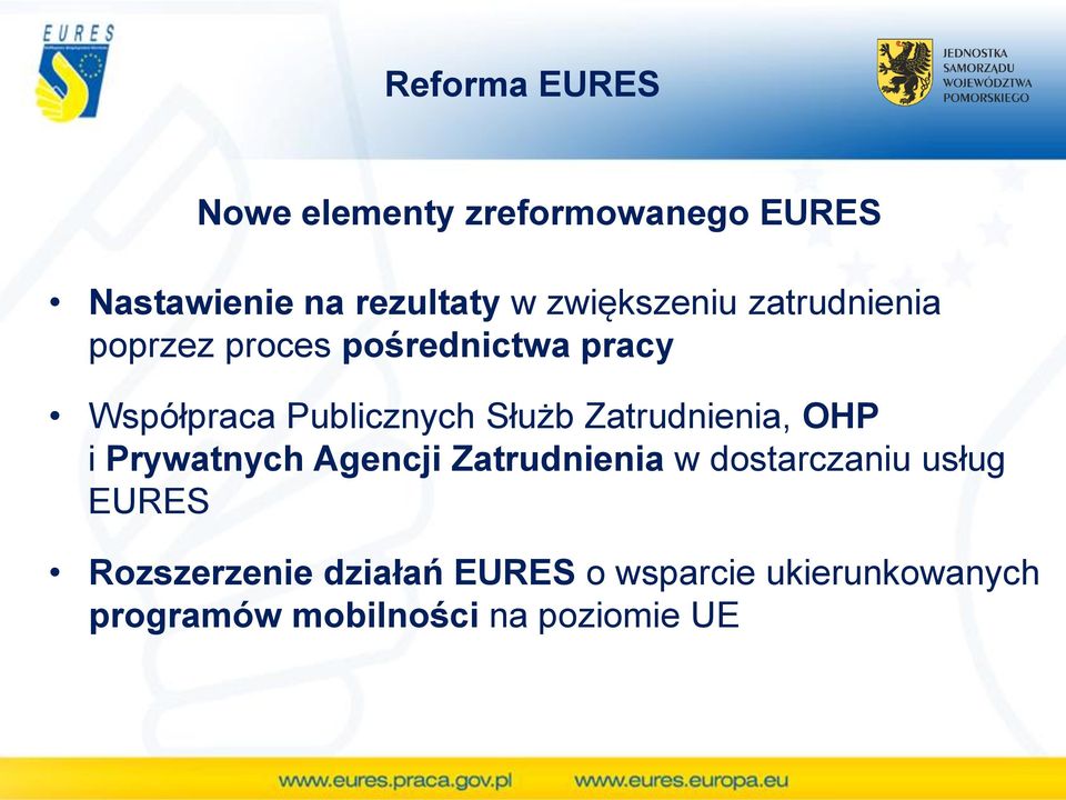 Służb Zatrudnienia, OHP i Prywatnych Agencji Zatrudnienia w dostarczaniu usług