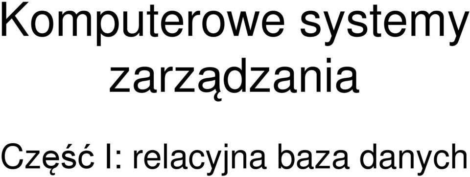 zarządzania