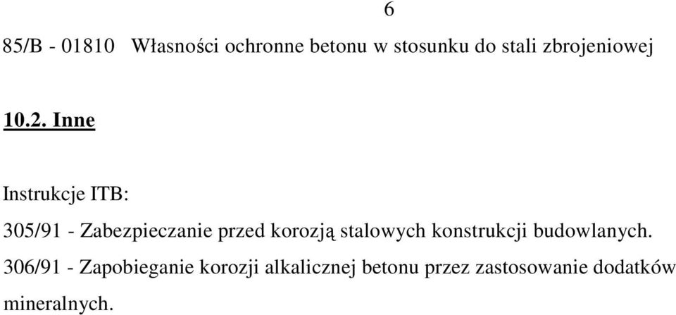 Inne Instrukcje ITB: 305/91 - Zabezpieczanie przed korozją