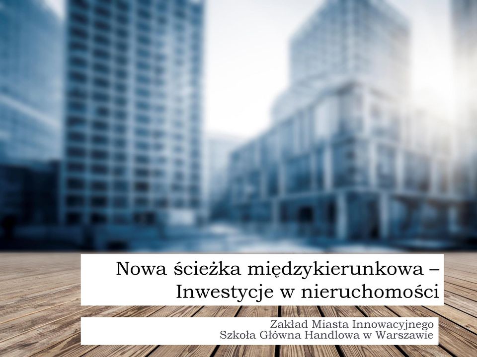 Zakład Miasta Innowacyjnego