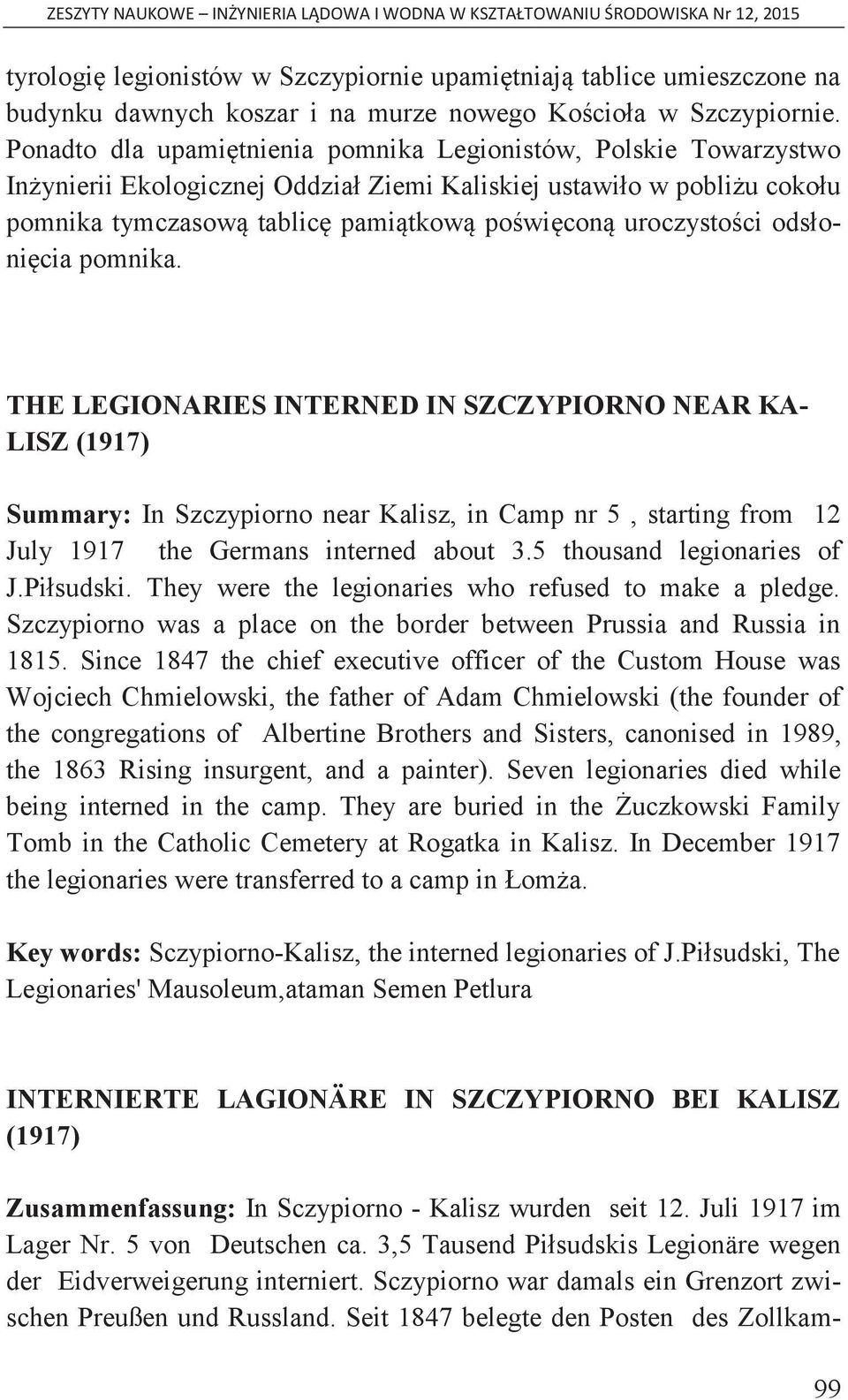 uroczystości odsłonięcia pomnika.