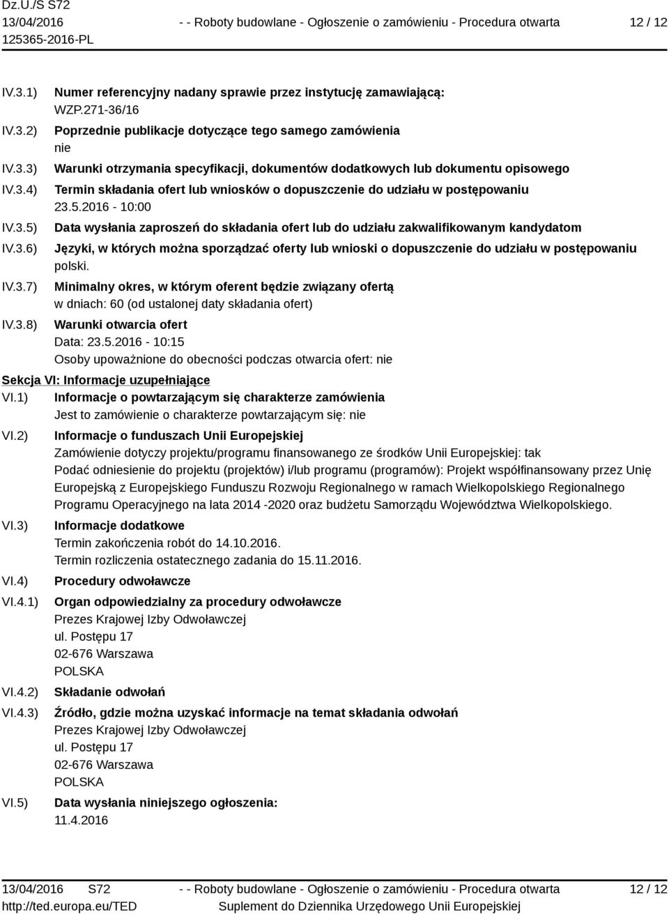 do udziału w postępowaniu 23.5.