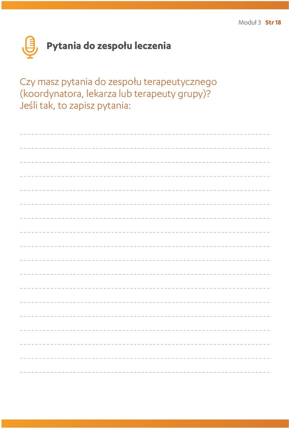 terapeutycznego (koordynatora, lekarza
