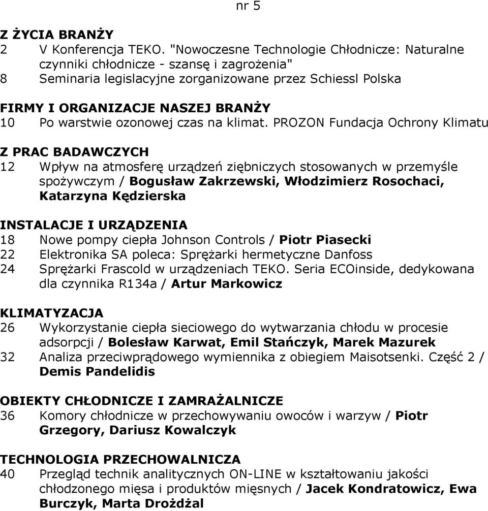 ozonowej czas na klimat.