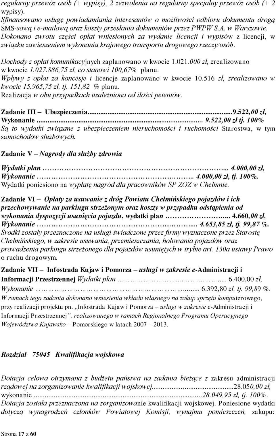Dokonano zwrotu części opłat wniesionych za wydanie licencji i wypisów z licencji, w związku zawieszeniem wykonania krajowego transportu drogowego rzeczy/osób.