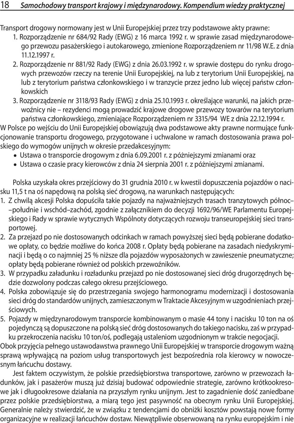 Rozporządzenie nr 881/92 Rady (EWG) z dnia 26.03.1992 r.