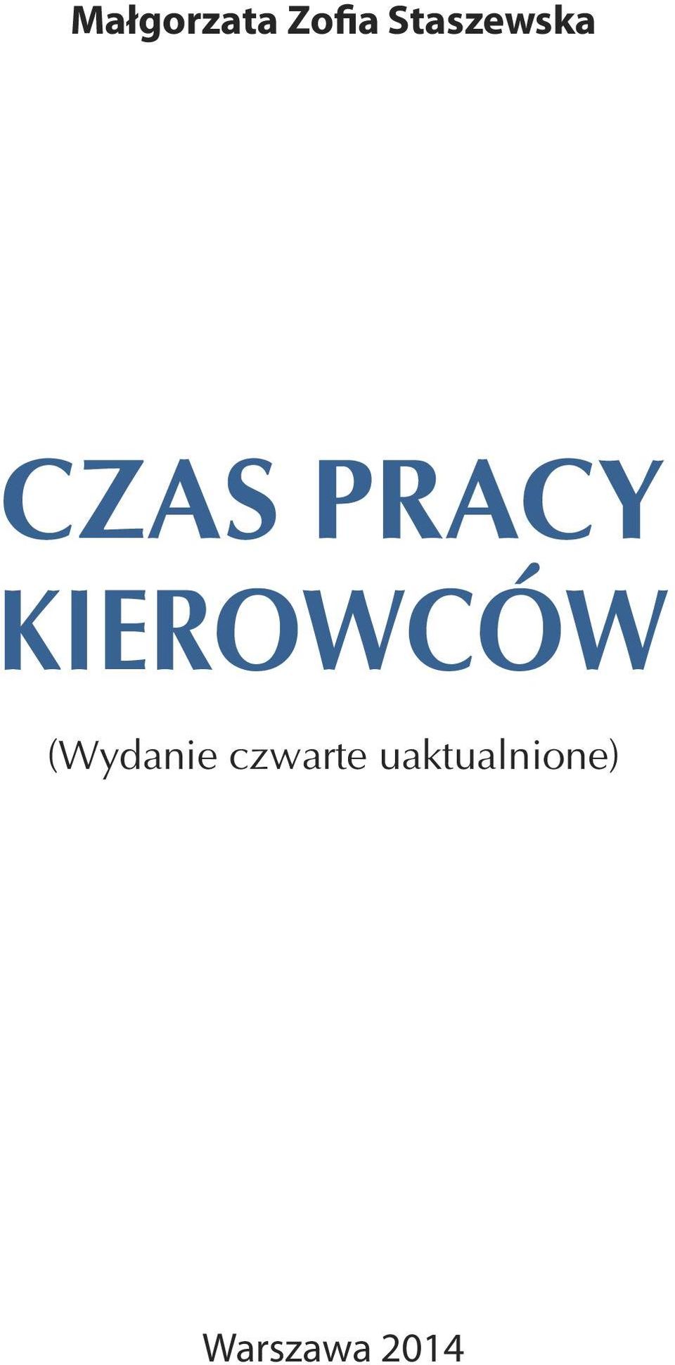 KIEROWCÓW (Wydanie