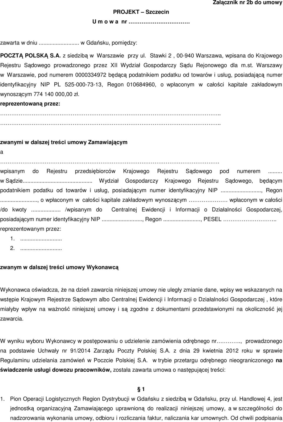 u Sądowego prowadzonego przez XII Wydział Gospodarczy Sądu Rejonowego dla m.st.