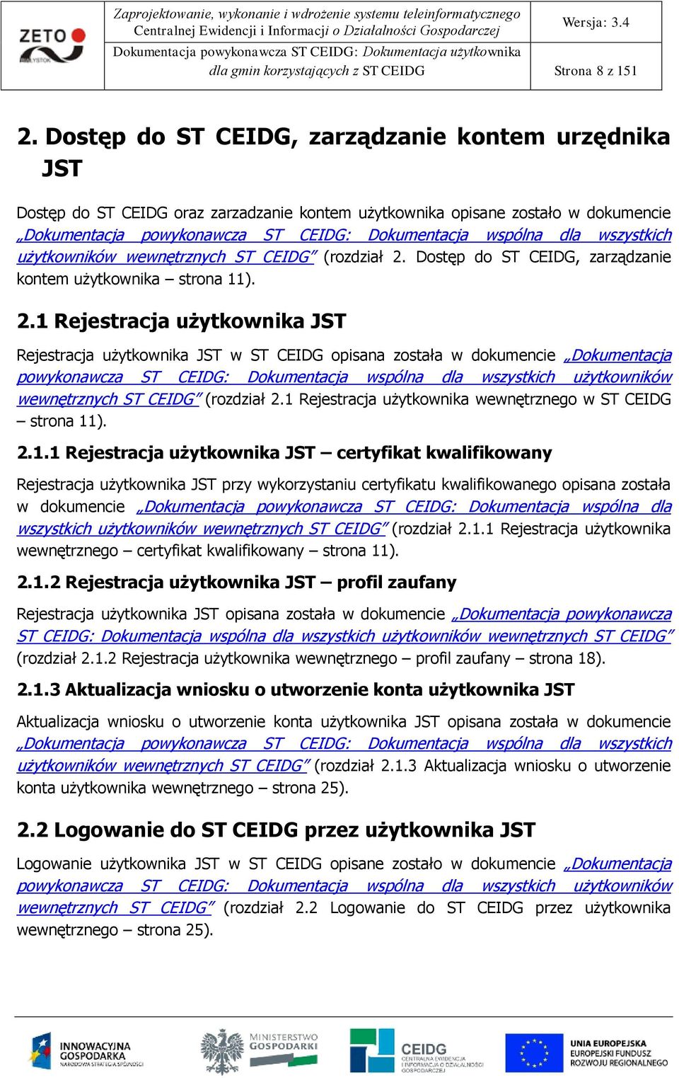 użytkwników wewnętrznych ST CEIDG (rzdział 2.