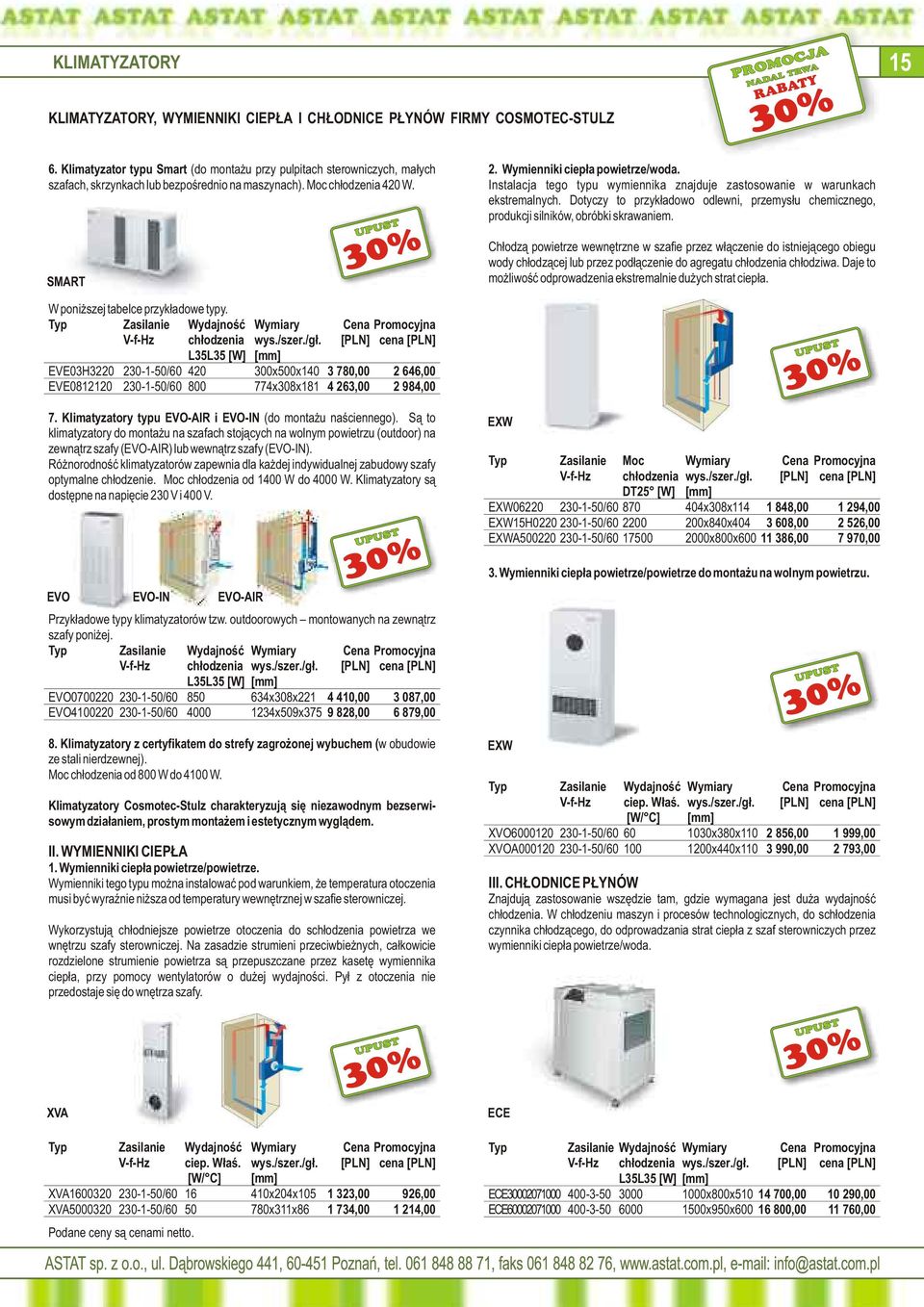 Instalacja tego typu wymiennika znajduje zastosowanie w warunkach ekstremalnych. Dotyczy to przykładowo odlewni, przemysłu chemicznego, produkcji silników, obróbki skrawaniem.