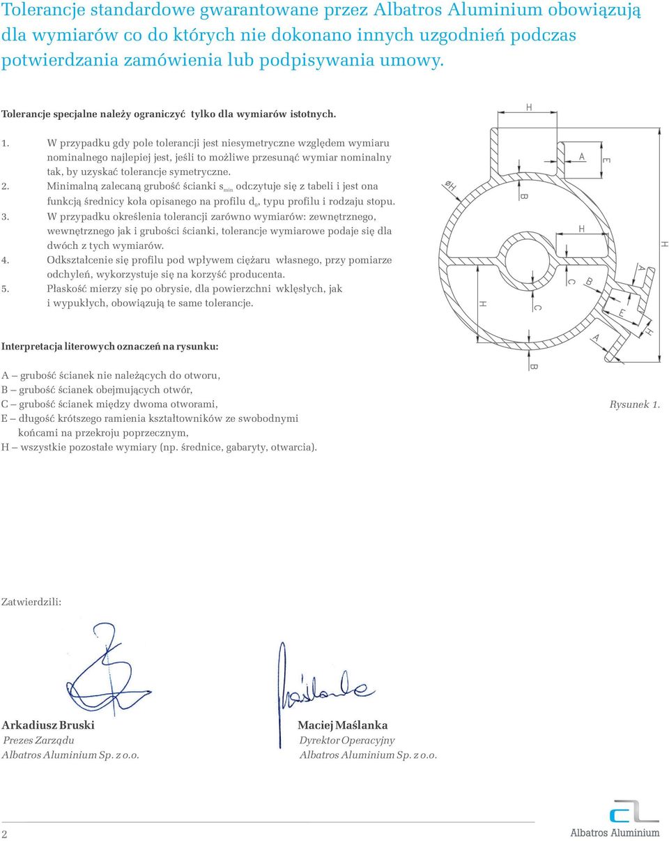 W przypadku gdy pole tolerancji jest niesymetryczne względem wymiaru nominalnego najlepiej jest, jeśli to możliwe przesunąć wymiar nominalny tak, by uzyskać tolerancje symetryczne.