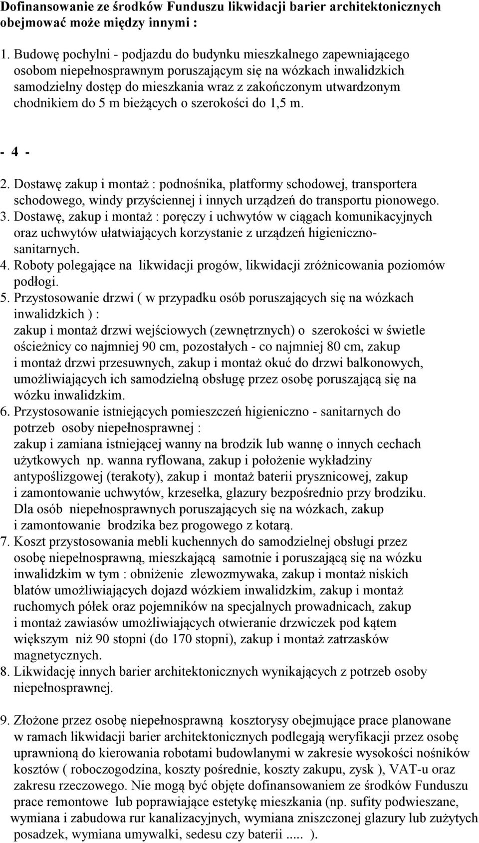 chodnikiem do 5 m bieżących o szerokości do 1,5 m. - 4-2.