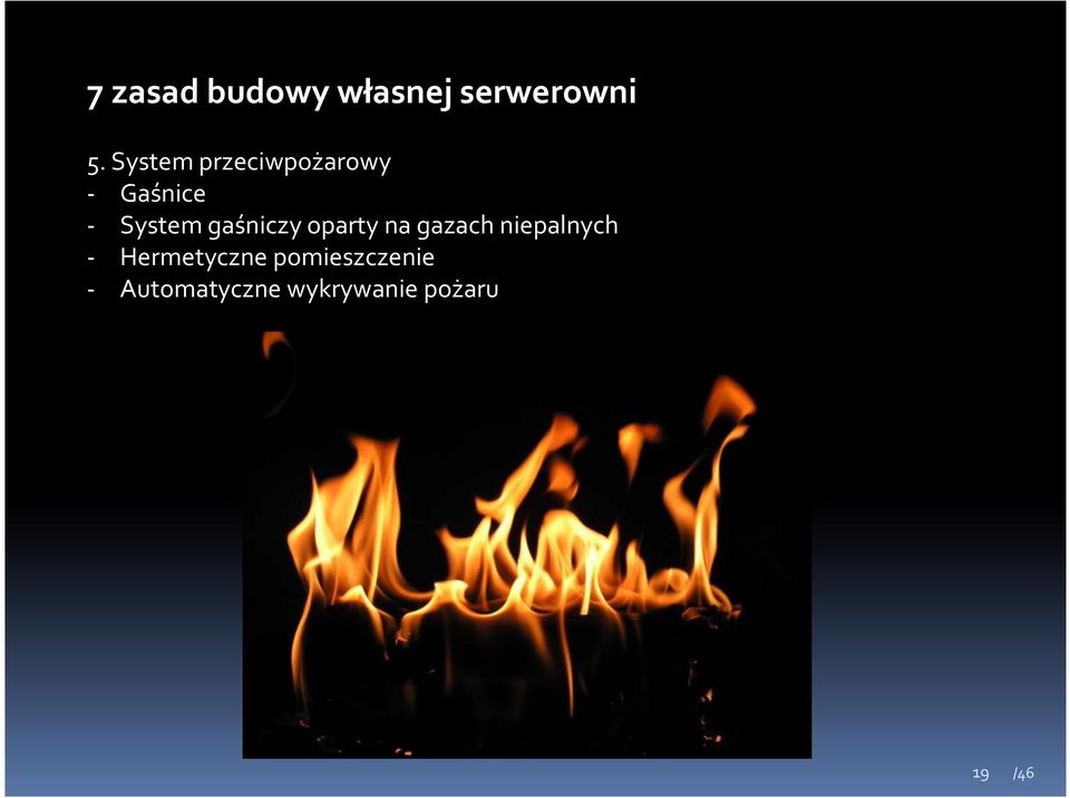 gaśniczy oparty na gazach niepalnych -