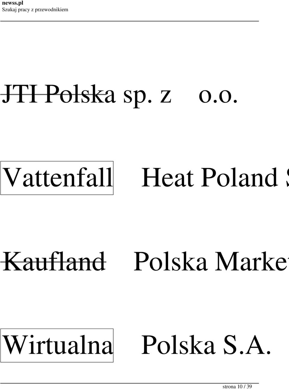 o. Vattenfall Heat Poland