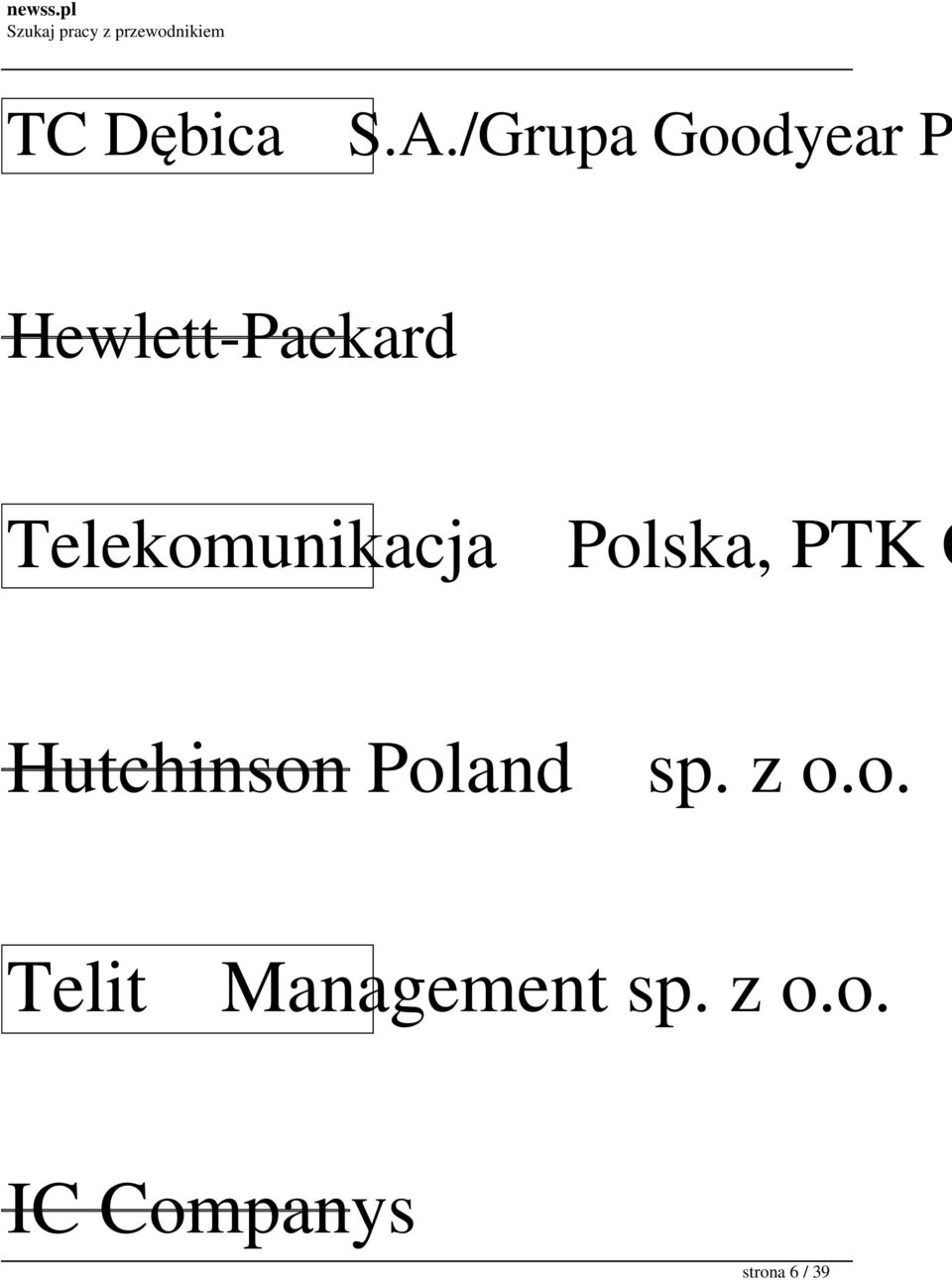 Telekomunikacja Polska, PTK C