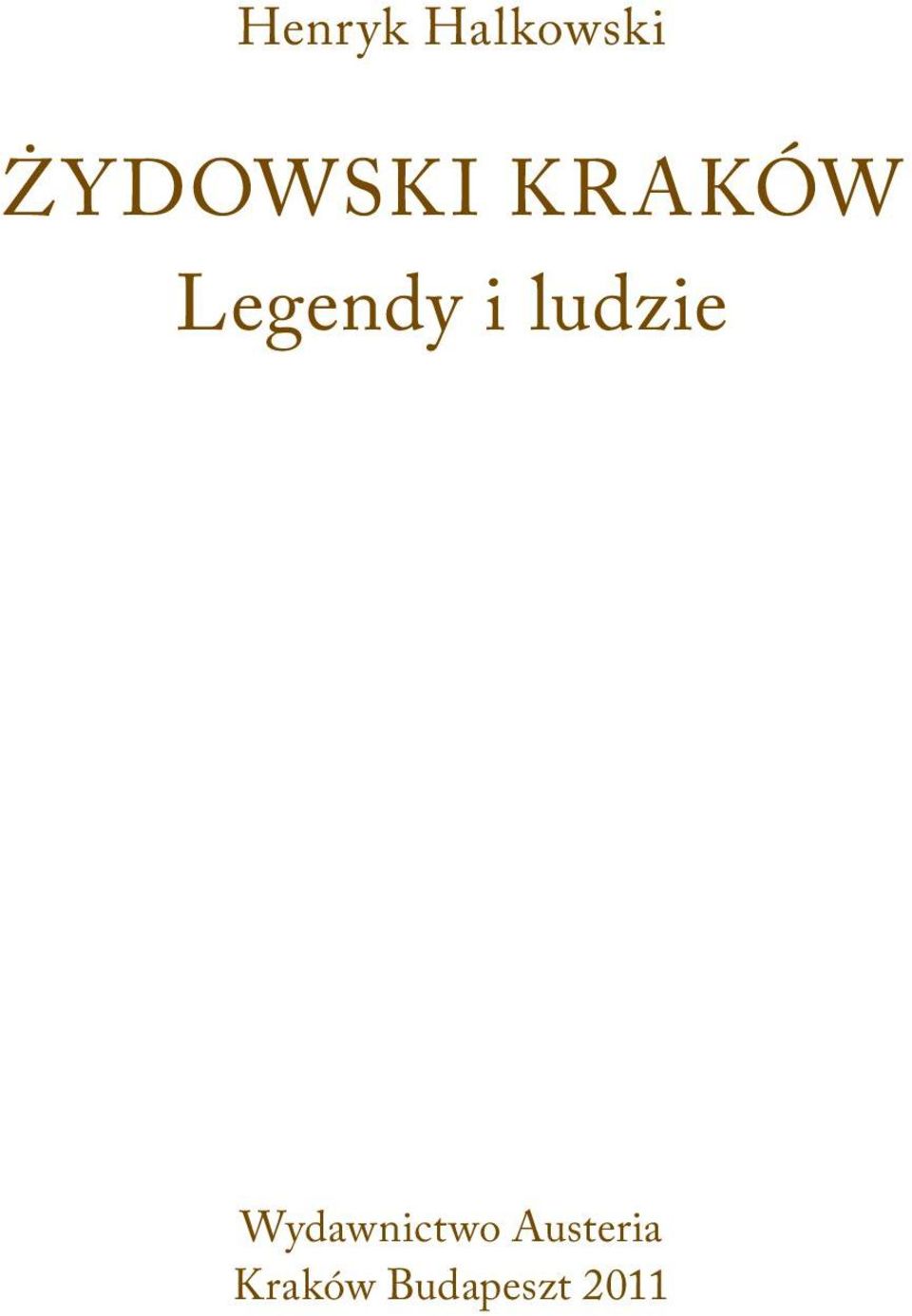Legendy i ludzie