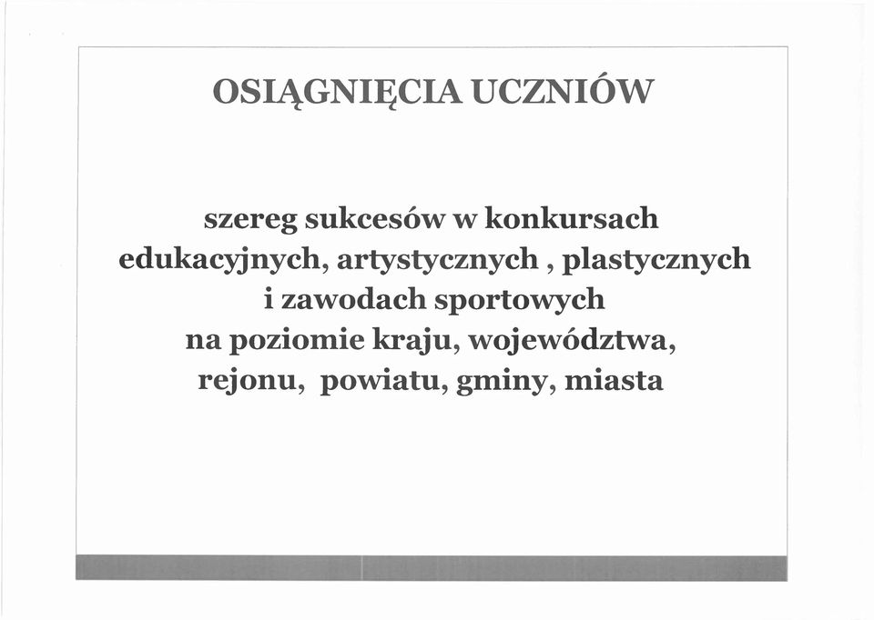 plastycznych i zaw-odach sporto-wych na