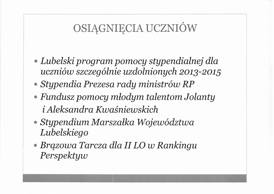 Fundusz pomocy młodym talentom Jolanty i Aleksandra Kwaśniewskich