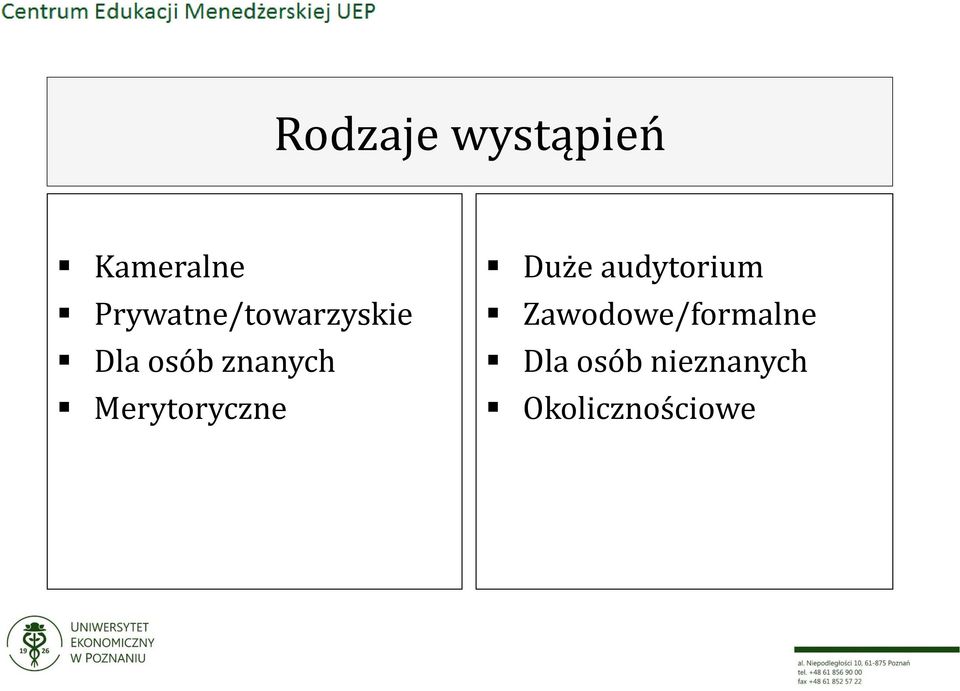 znanych Merytoryczne Duże audytorium