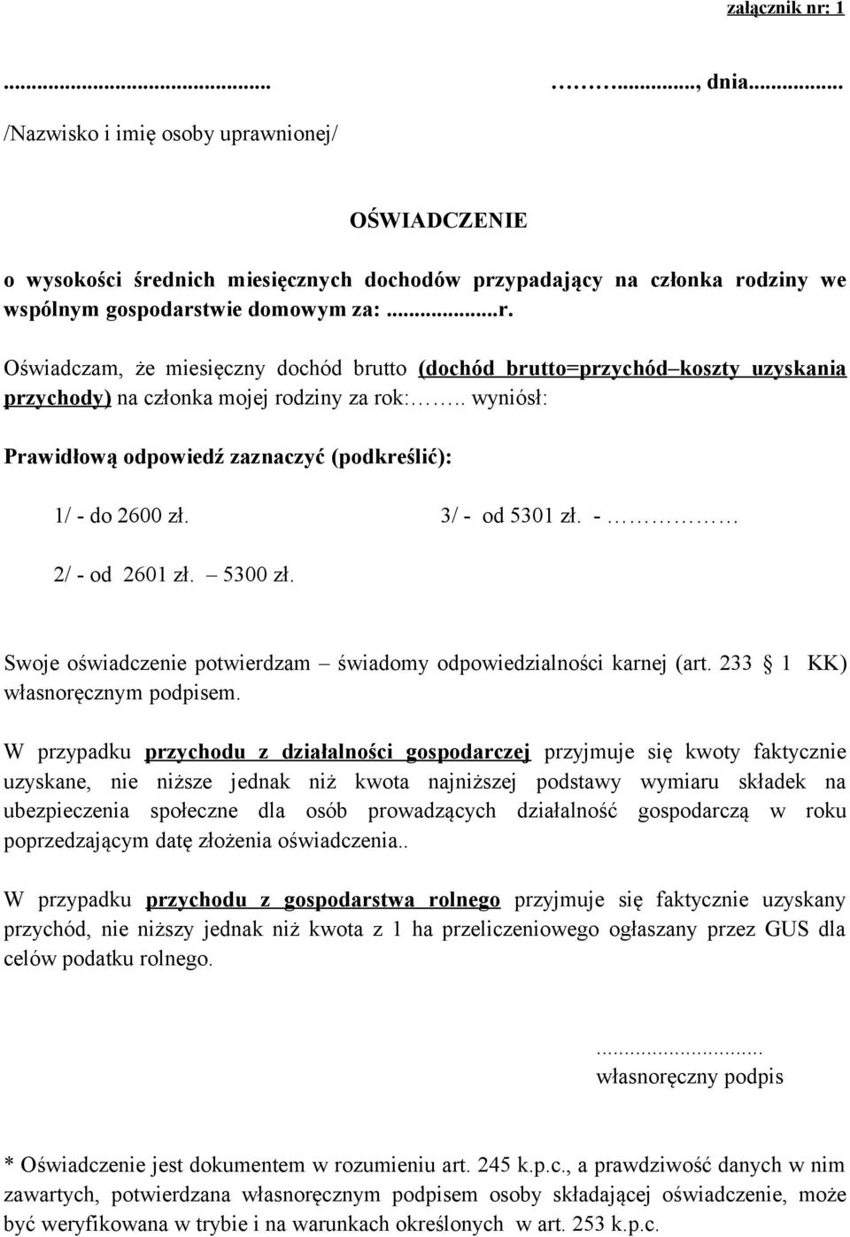 233 1 KK) własnoręcznym podpisem.
