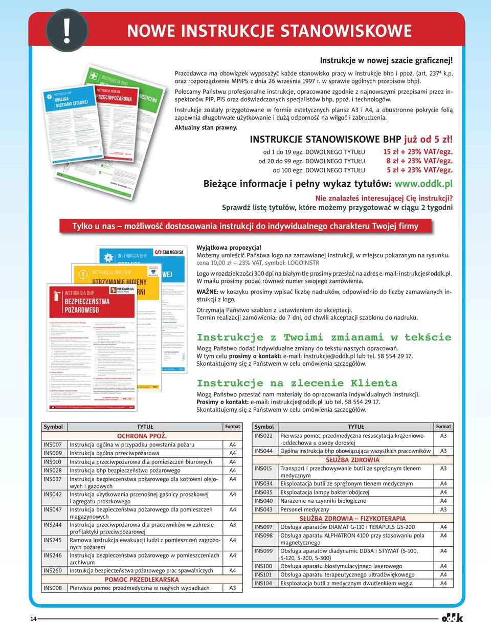 i technologów. Instrukcje zostały przygotowane w formie estetycznych plansz A3 i, a obustronne pokrycie folią zapewnia długotrwałe użytkowanie i dużą odporność na wilgoć i zabrudzenia.