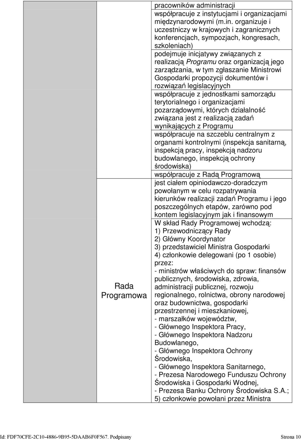 tytucjami i organizacjami międzynarodowymi (m.in.