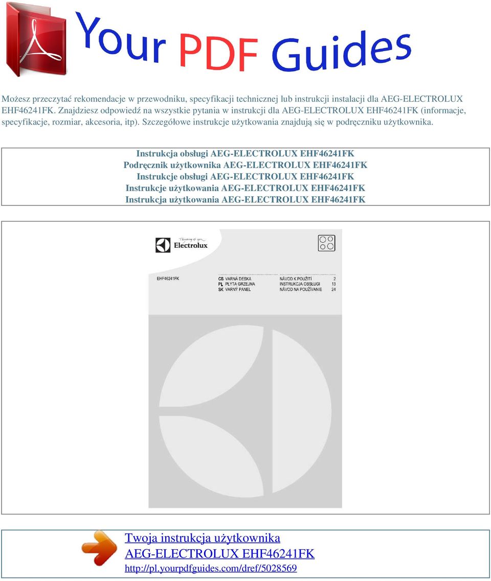 Znajdziesz odpowiedź na wszystkie pytania w instrukcji dla (informacje, specyfikacje, rozmiar, akcesoria,