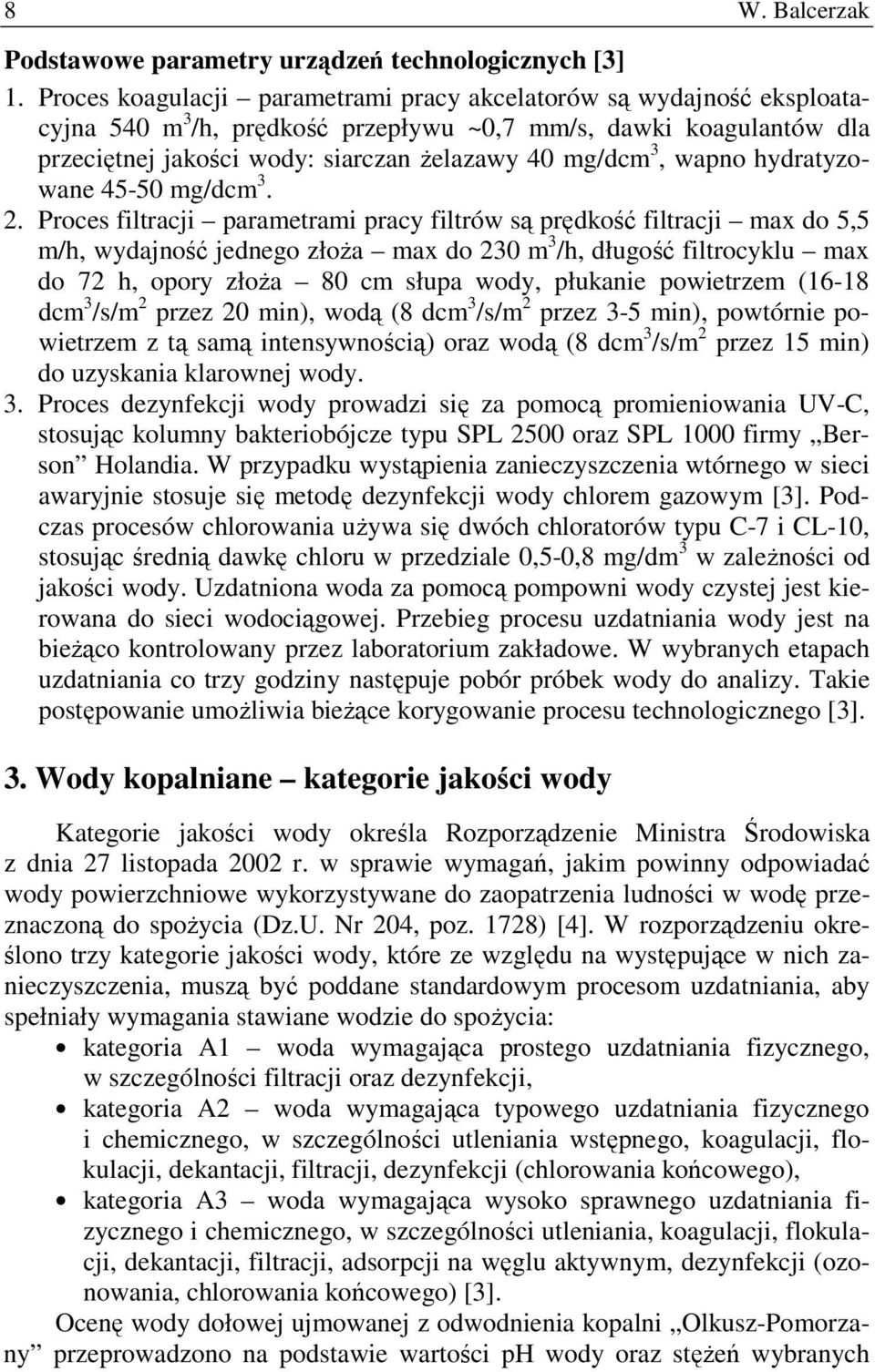 wapno hydratyzowane 45-50 mg/dcm 3. 2.