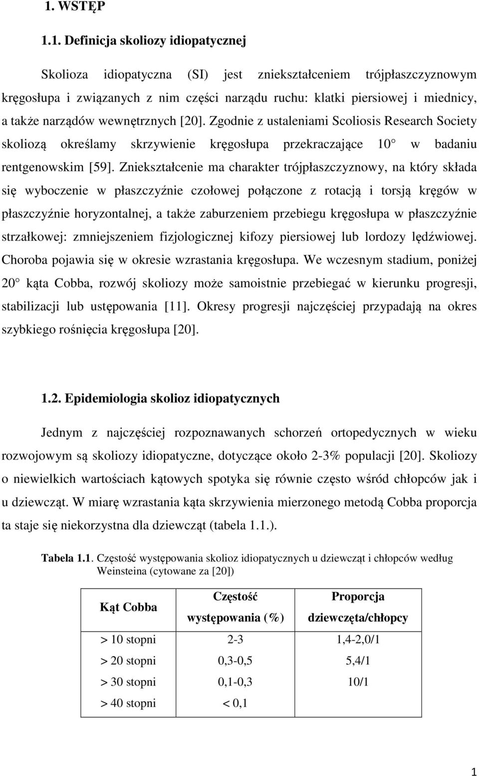 Zniekształcenie ma charakter trójpłaszczyznowy, na który składa się wyboczenie w płaszczyźnie czołowej połączone z rotacją i torsją kręgów w płaszczyźnie horyzontalnej, a także zaburzeniem przebiegu