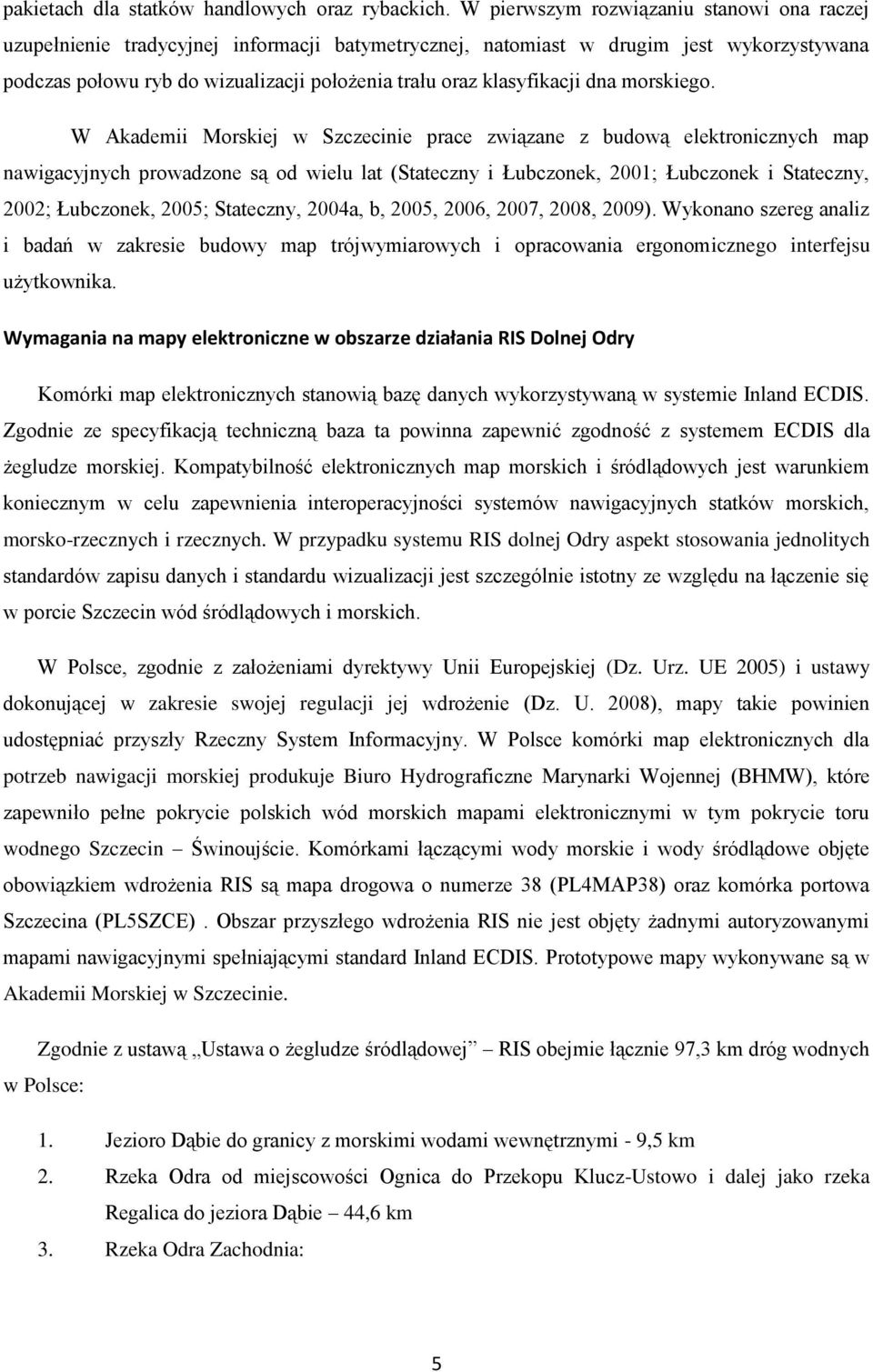 klasyfikacji dna morskiego.