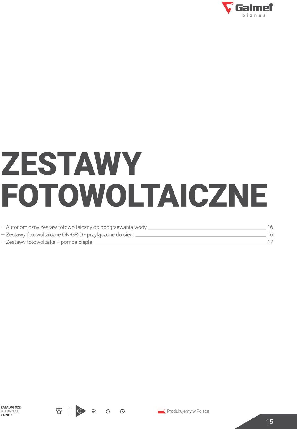 Zestawy fotowoltaiczne ON-GRID - przyłączone