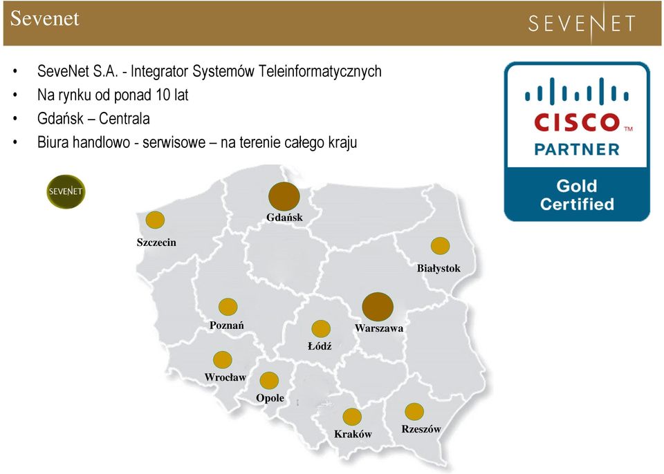 ponad 10 lat Gdańsk Centrala Biura handlowo - serwisowe