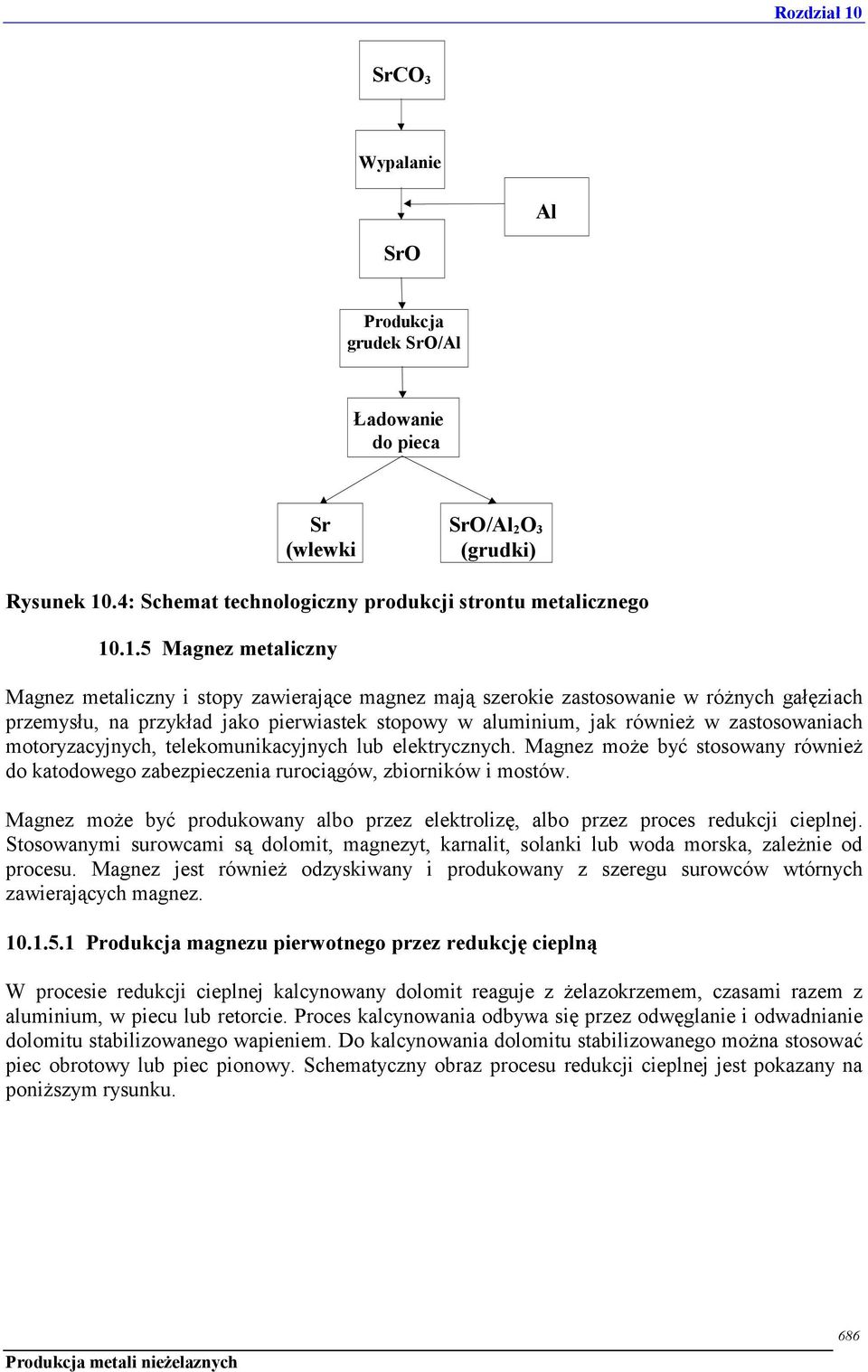 .1.5 Magnez metaliczny Magnez metaliczny i stopy zawierające magnez mają szerokie zastosowanie w różnych gałęziach przemysłu, na przykład jako pierwiastek stopowy w aluminium, jak również w
