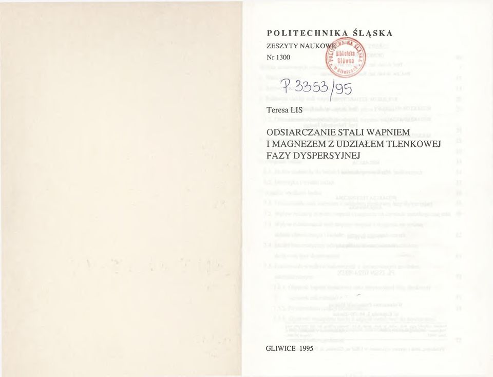 - 3 3 5 3 / 9 5 Teresa LIS ODSIARCZANIE